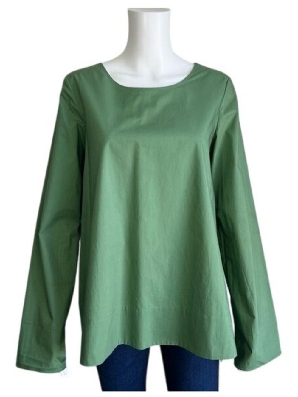 COS Split Side Tunic in Green - 4